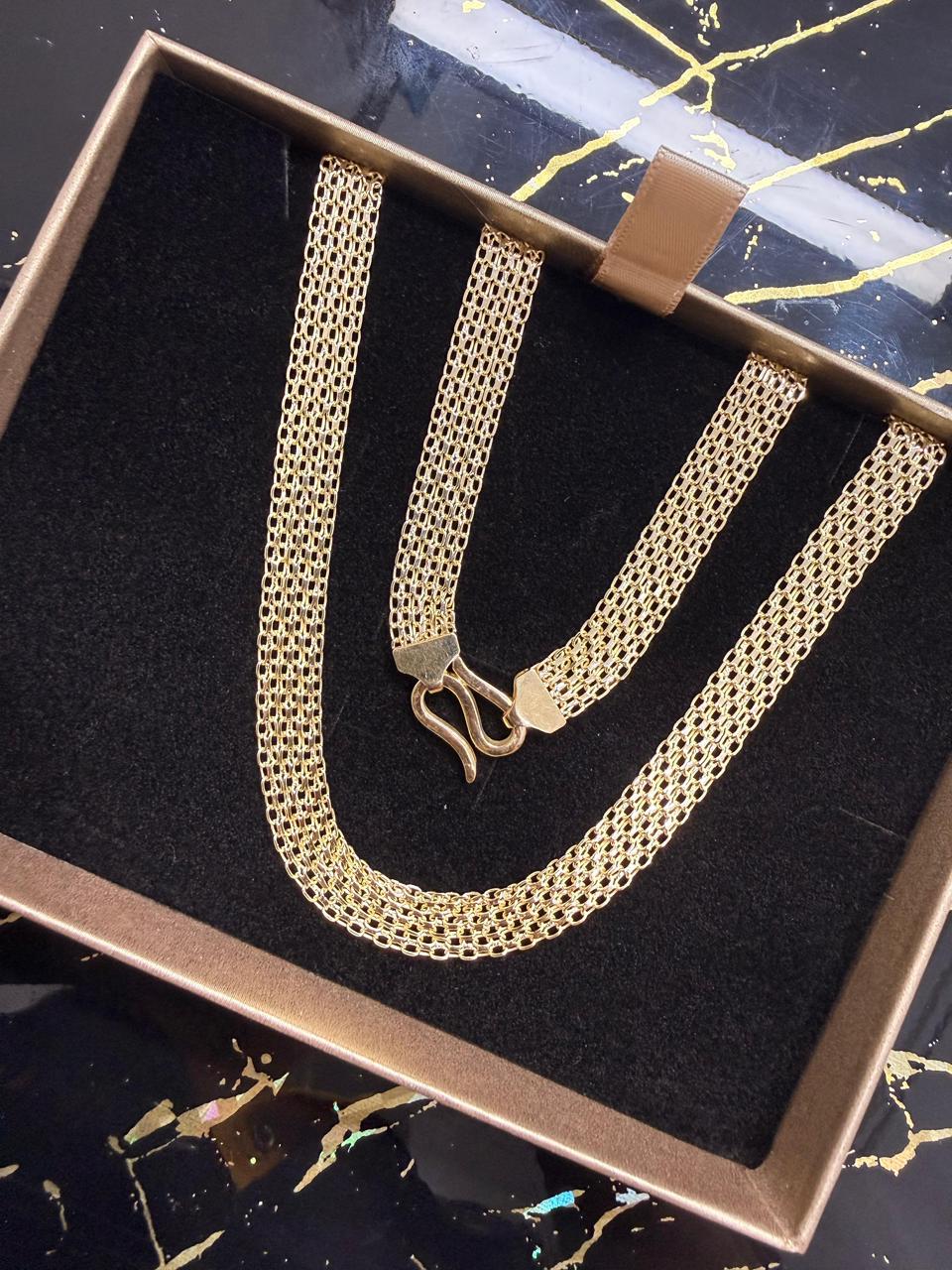 Cadena tejido chino 6 lineas